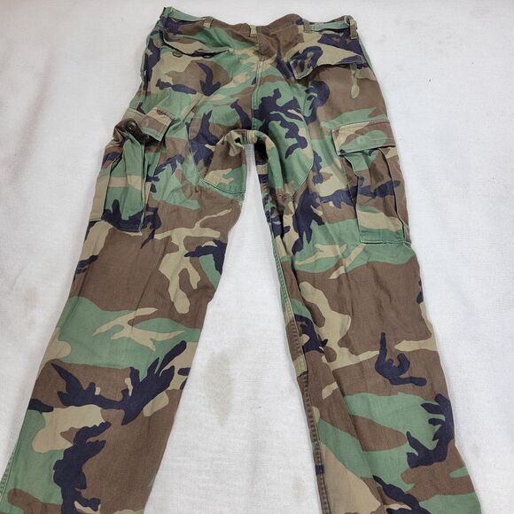 Military Pants Mens Sz M US Army Woodland Camo Liner Cold Y2k Gorpcore Grunge - Picture 13 of 15